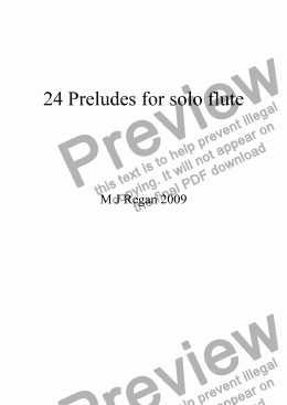 page one of 24 Preludes