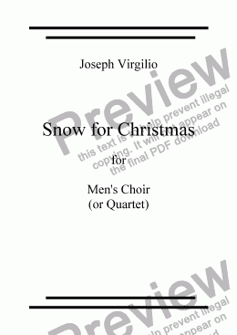 page one of :042 Opus: Snow for Christmas (TTBB)