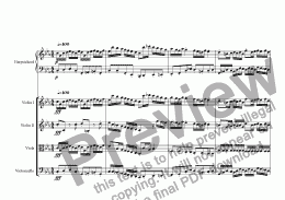 page one of Harpsichord Concerto in C Minor I. Allegro R. 913