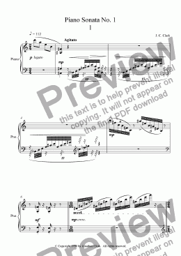 page one of Piano Sonata No. 1 