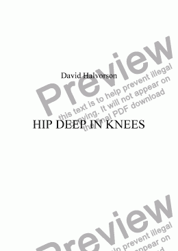 page one of Hip Deep in Knees