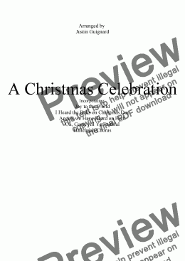 page one of A Christmas Celebration