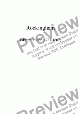 page one of Rockingham - Long Meter (includes descant) 