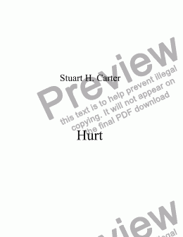 page one of Hurt