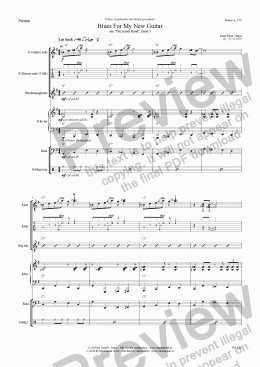 page one of Blues For My New Guitar (TJB/Score & Parts)