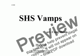 page one of SHS Vamps