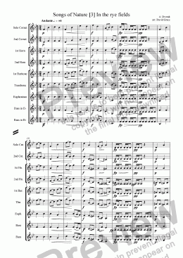 page one of Dvorak: Songs of Nature [3] 