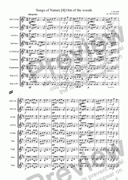 page one of Dvorak: Songs of Nature [4] 