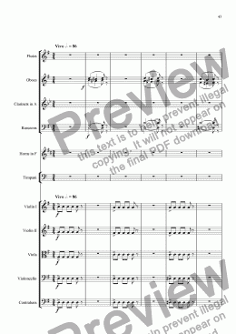 page one of Symphony No. 5 - Movt 3