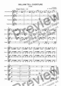 page one of WILLIAM TELL OVERTURE