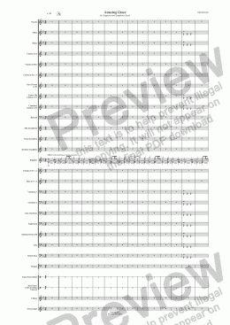page one of Amazing Grace for Bagpipes and Symphonic Band