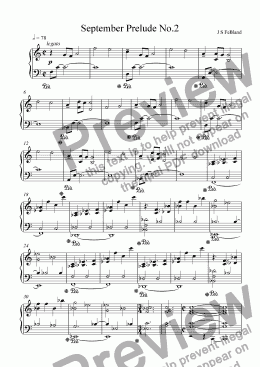 page one of September Prelude No.2