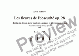page one of Les fleuves de l’obscurité op. 28