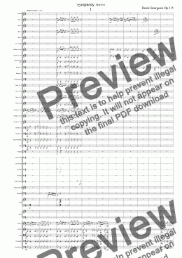 page one of Symphony No 67 1st movt