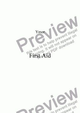 page one of First Aid