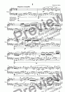 page one of Sonata No. 2 Mvt. I - Tranquillo