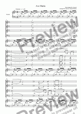 page one of Ave Maria (Bach/Gounod)