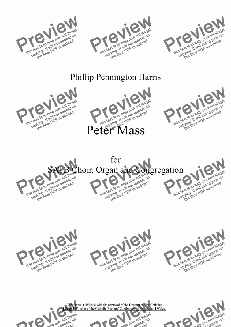 page one of Peter Mass (revised 2011)