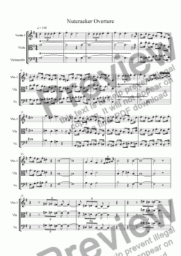 page one of Nutcracker Overture