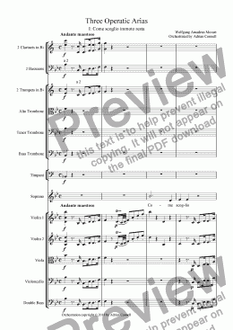 page one of Three Operatic Arias