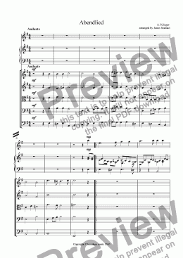 page one of Abendlied