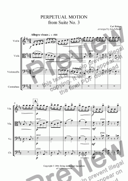 page one of PERPETUAL MOTION from Suite No. 3