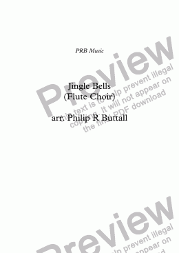 page one of Jingle Bells (Flute Choir)