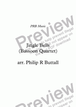 page one of Jingle Bells (Bassoon Quartet)