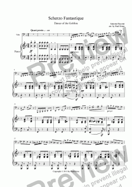 page one of Scherzo Fantastique