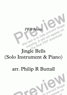 page one of Jingle Bells (Solo Instrument & Piano)