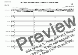 page one of The Gypsy Viennese Brass Ensemble in New Orleans (Brass Octet)