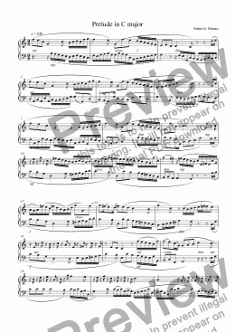 page one of Prelude in C Major
