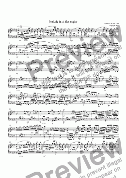 page one of Prelude in A flat Major
