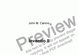 page one of Inventio II