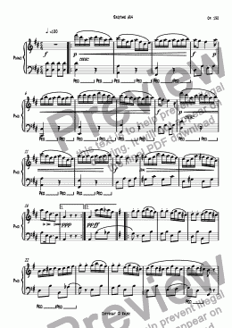 page one of Ragtime #84 in D Major