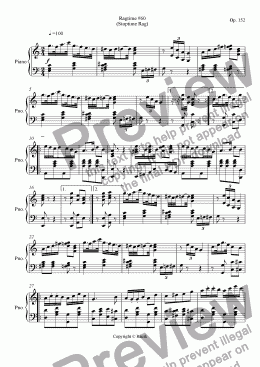 page one of Ragtime #60 in C Major - Stoptime Rag