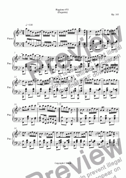 page one of Ragtime #53 in B Flat Major - Eugenia
