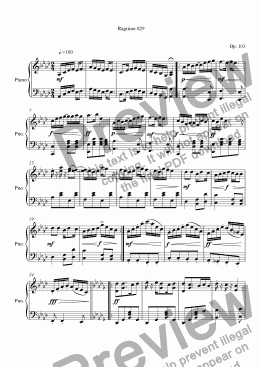 page one of Ragtime #29 in A Flat Major