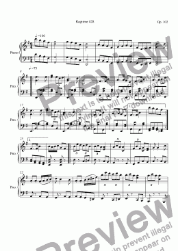 page one of Ragtime #28 in D Minor