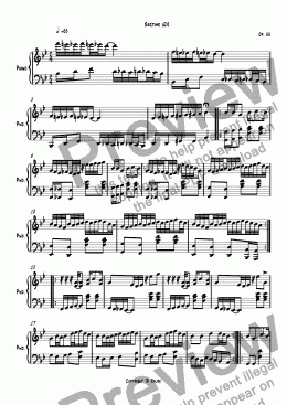 page one of Ragtime #20 in B Flat Major