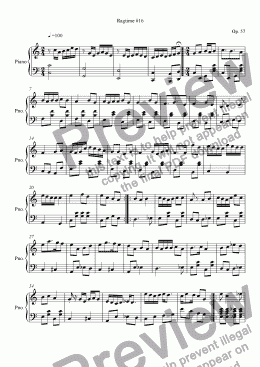 page one of Ragtime #16 in C Major