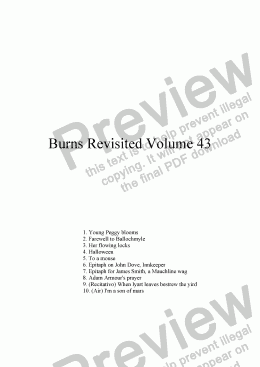 page one of Burns Revisited Volume 43