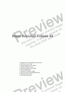 page one of Burns Revisited Volume 44
