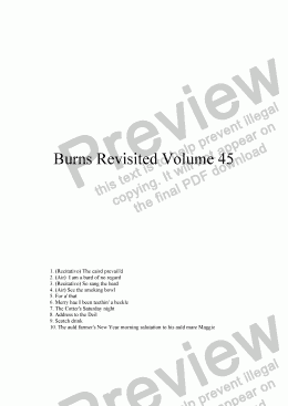 page one of Burns Revisited Volume 45