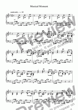 page one of Musical Moment