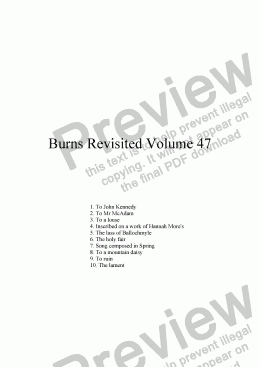 page one of Burns Revisited Volume 47