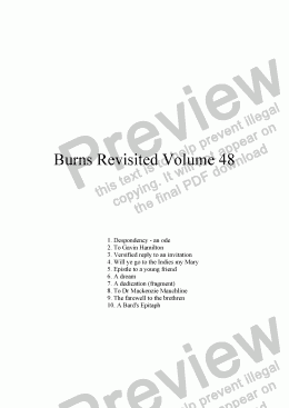 page one of Burns Revisited Volume 48
