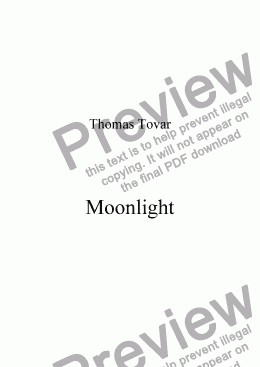 page one of Moonlight