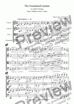 page one of Enchanted Garden (Ravel)