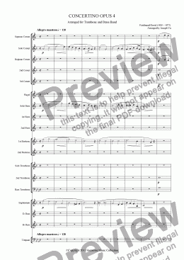 page one of CONCERTINO OPUS 4